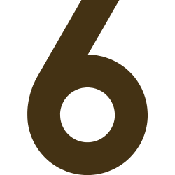 number 6 icon